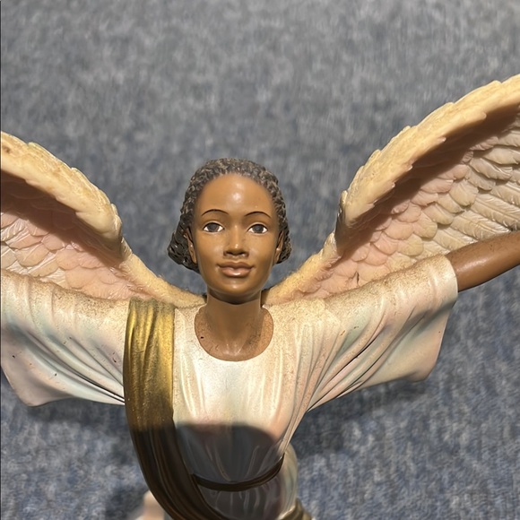 Vintage Black Art 13.5 Inch Glory To God Heavenly Figurine - Picture 3 of 4